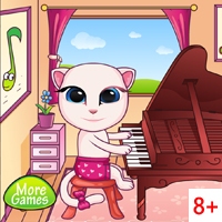 Малышка Анжела: Игра на пианино