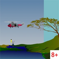 Спасательная миссия: Полет вертолета