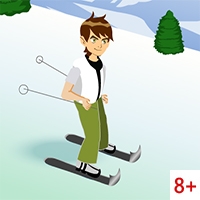 Бен 10: Катание на лыжах