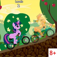 Маленькая Пони: Гонки на велосипедах